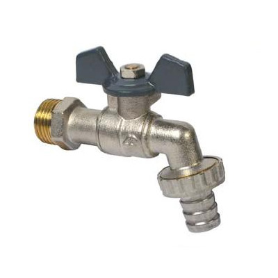 Кран водоразборный 3/4 W h B бабочка  AQUALINK