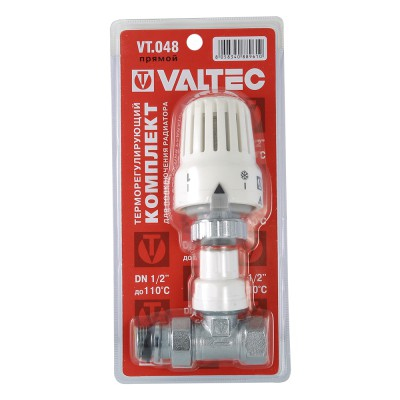 Клапан с термостатической головкой для рад. прямой 1/2" VT.048.N.04