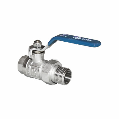 Кран шаровой со сгоном FxM1 1/4 U ручка вн-нар  AQUALINK