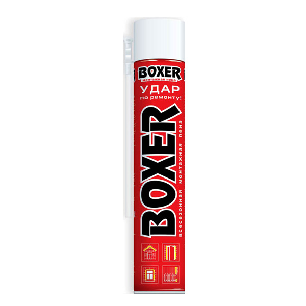 Пена монтажная Boxer всесезонная 600 ml