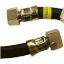 Шланг газовый резиновый 1/2"  вн- вн 1м (черный) ПК РУСЛО