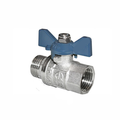 Кран шаровой FxM1" B бабочка вн-нар  AQUALINK