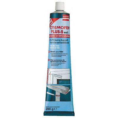 Клей COSMOFEN PLUS-S HV прозрачный алюминиевый  тюбик 200гр (1к-50шт)