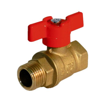 Кран шаровый ВР-НР 1/2" бабочка БАЗ