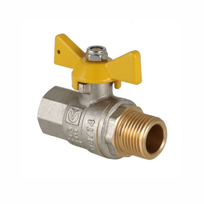 Кран шар. газ. VALGAS, рукоятка бабочка 1/2" вн.-нар. VT.278.N.04