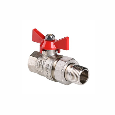 Кран шаровый  BASE с полусгоном 1 1/4" вн.-нар. VT.227.N.07